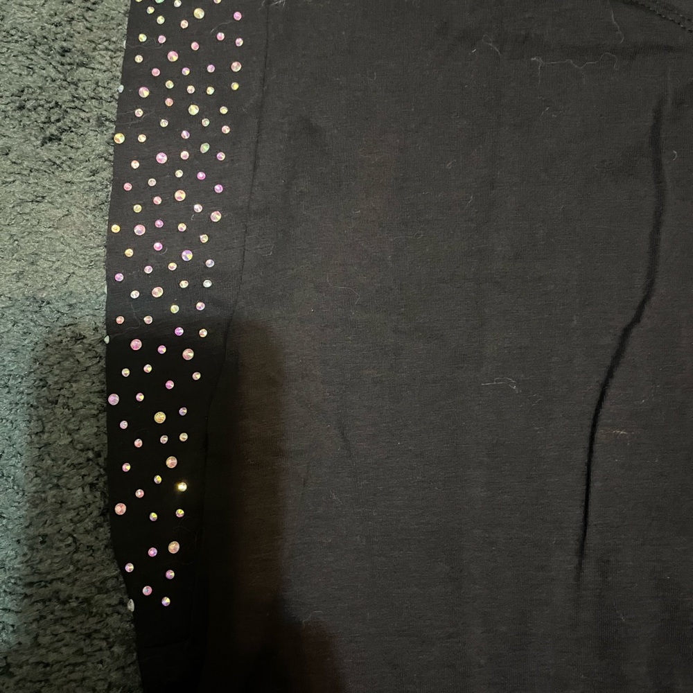 Black Top with Colorful Accents